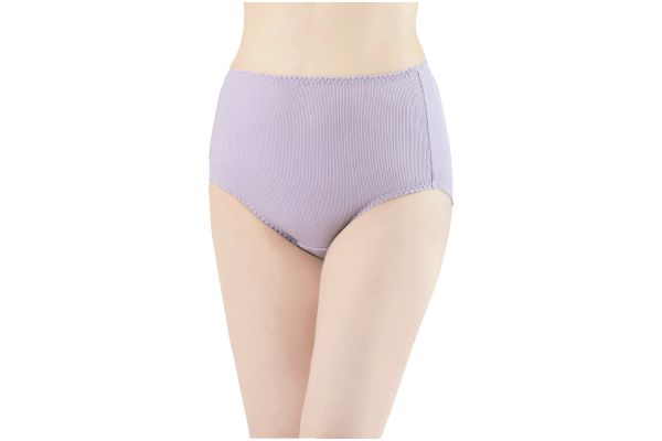 綿１００％深ばきのびのびリブ編ショーツ