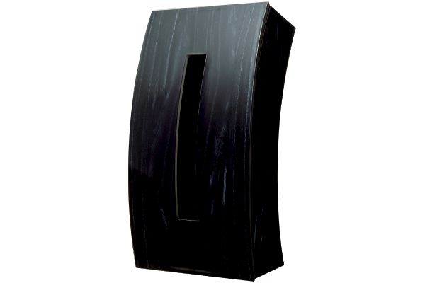 【ネット限定】ティッシュケースＢＯＷ　ウッディブラック　　　