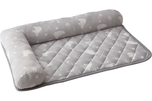 あごのせペットパッド　白くま ４０×６０オパールグレー