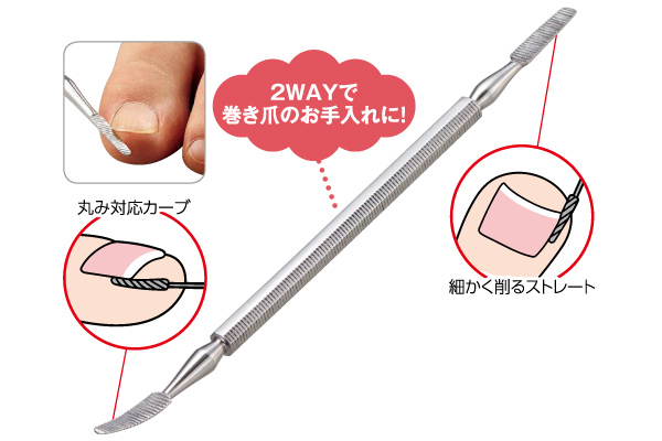 巻き爪ヤスリ
