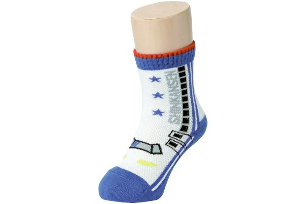 【ネット限定】リアルシンカンセンさわやかメッシュソックス　（３柄組　14〜19cm）