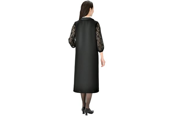 ｅｃｌａＴ　ｓｔｙｌｅ【Ｒ】ＢＬＡＣＫ　フォーマル袖レース