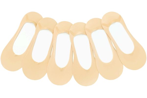 ココピタ深履きフットカバー（3足組） 21〜23cm　無地ベージュ