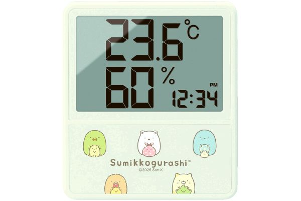 デジタル温湿度計　すみっコぐらし