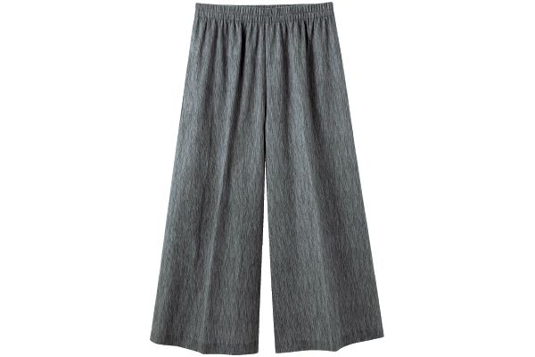 高島ちぢみ　キュロットパンツ Ｍグレー