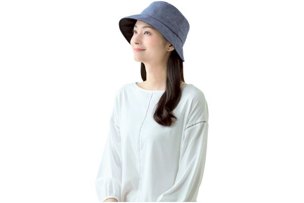 日差しをよける日傘帽子