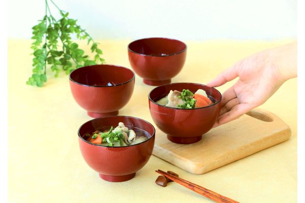 ［会津塗］レンジ食洗機対応汁椀 