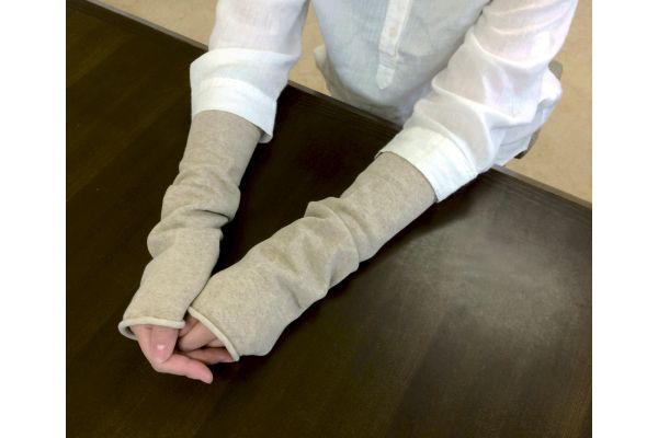 【ネット限定】匠の技こだわり　綿のレッグウォーマー　（1組2枚）　ベージュ