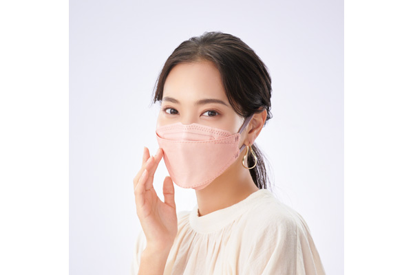 【ネット限定】ブリリアントＭＡＫＥＵＰマスク３Ｄ立体型バイカラー（個包装10枚〈2色×5〉）アプリコットピンク・ピーチピンク