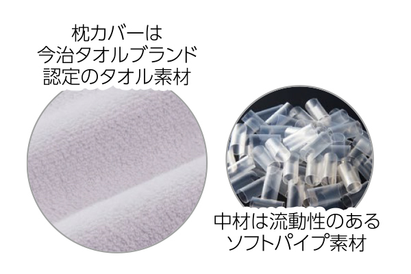 【ネット限定】［今治タオルブランド］洗うほどにやわらかタオルカバー付きまくら　　ミストラベンダー