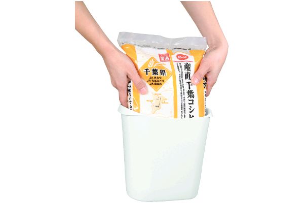 【ネット限定】お米袋そのまま保存ケース２ｋｇ　（ホワイト）