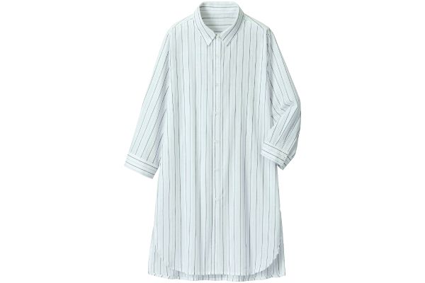 ＵＶカット爽やか綿混チュニックシャツ