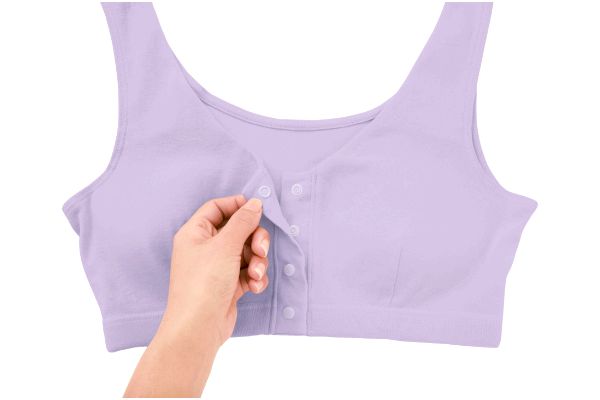 肌にやさしい綿１００％前開きブラ