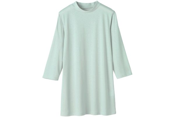 汗じみが目立ちにくいプチハイ７分袖チュニック