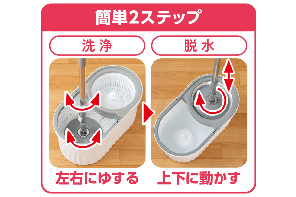 ラクラク回転モップ