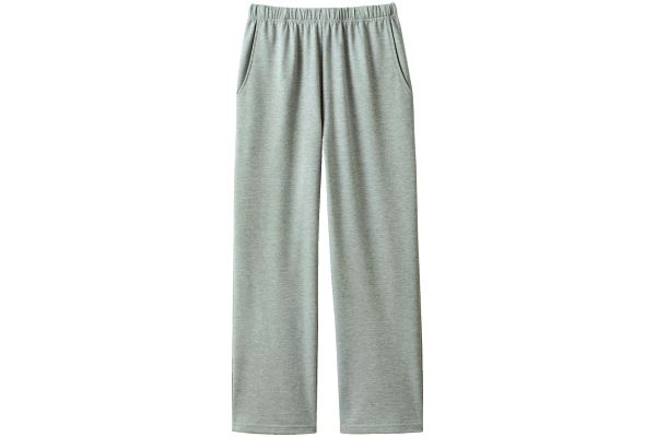 着心地らくちんゆったりパンツ Ｍ杢グレー