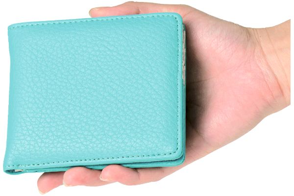 ガバっとひらく2つ折り財布
