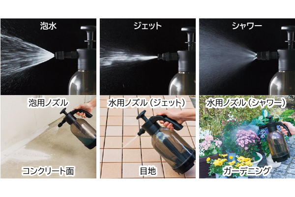 ポンプ式　ジェット泡洗浄クリーナー