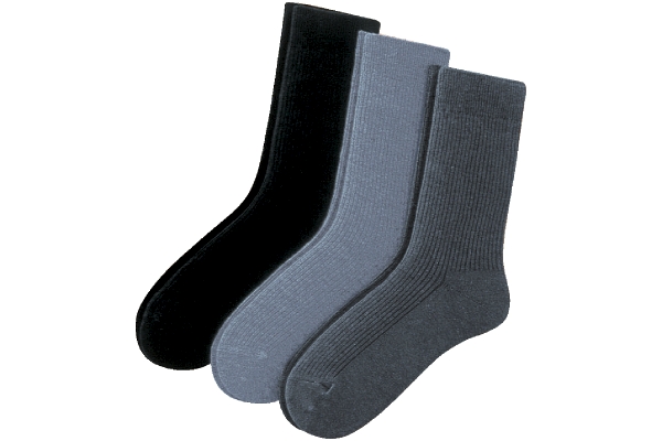 薄くてもあったかソックス （3色組）25〜28cm