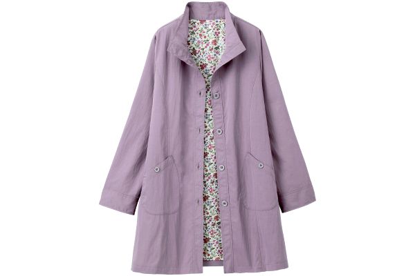 はっ水！裏プリントワッシャージャケット Ｍダークローズ