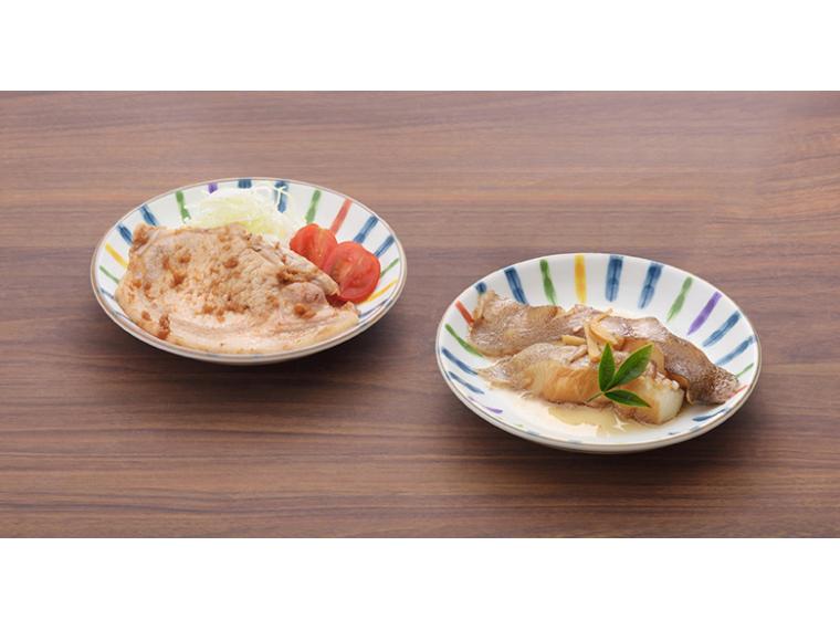 【ネット限定】美濃焼　色十草いろどり多用皿（2枚組）