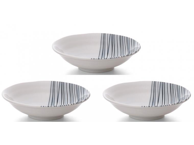 【ネット限定】家事楽屋　とってもかる〜い浅鉢（千筋・3個組）