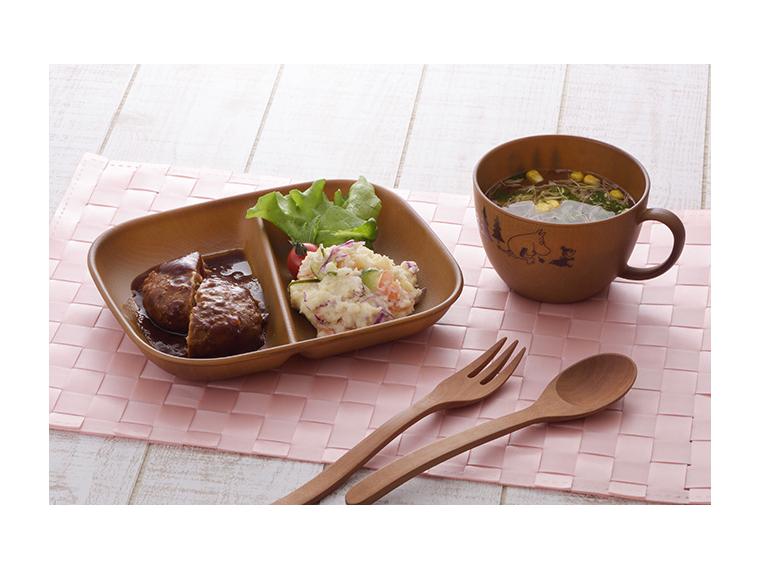 【ネット限定】レンジで使える木目調ランチプレート（ムーミン・１枚）