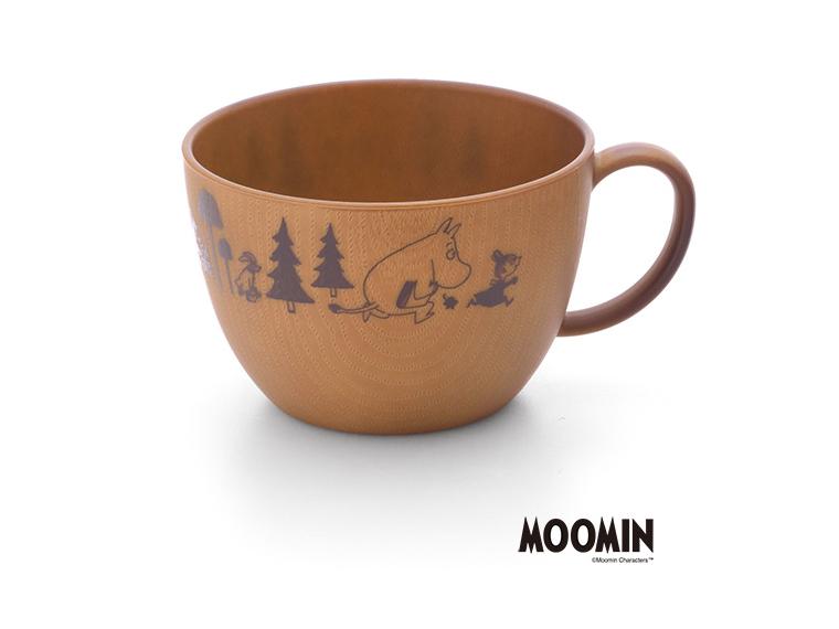 【ネット限定】レンジで使える木目調スープカップ（ムーミン・1個）