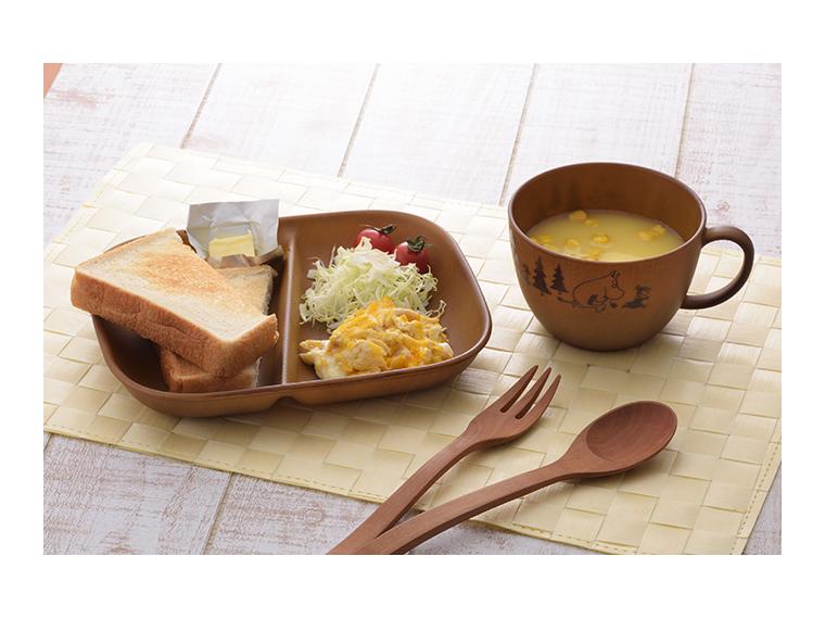 【ネット限定】レンジで使える木目調スープカップ（ムーミン・1個）