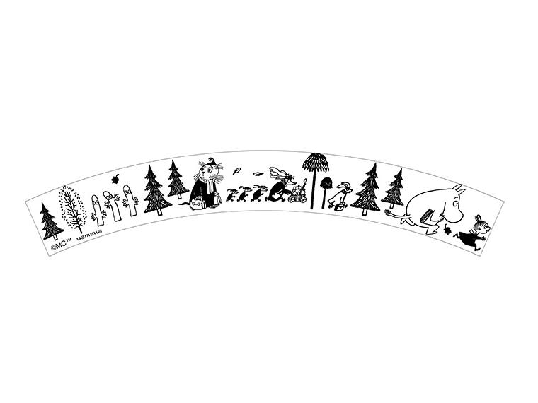 【ネット限定】レンジで使える木目調スープカップ（ムーミン・1個）