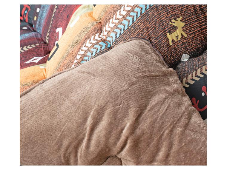 【ネット限定】ピーチスキン加工生地使用日本製ギャッベ柄あったかこたつ掛ふとん