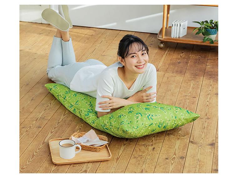 【ネット限定】ロング座布団カバーミモザ