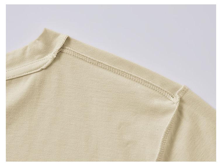 【ネット限定】インド綿あったか吸湿発熱長袖Ｔメンズ　クリーム