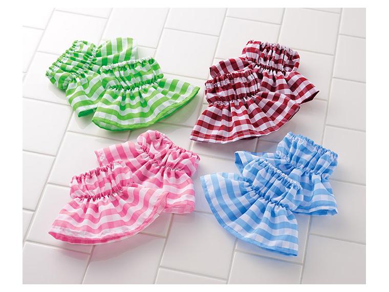 【ネット限定】色おまかせプチアームカバー　チェック　１セット