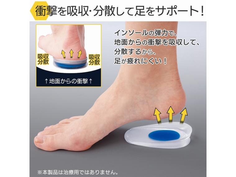 【ネット限定】かかと用やわらかインソール　２枚組