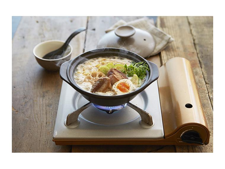 【ネット限定】ＴＡＭＡＫＩ　サーマテック1人用超軽量土鍋（直火）グレー