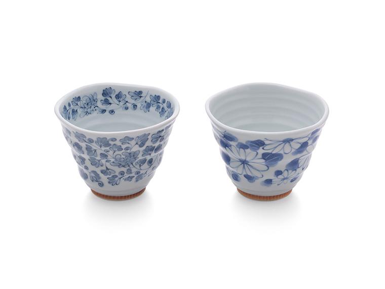 【ネット限定】波佐見焼　いっぷく碗(２柄組)