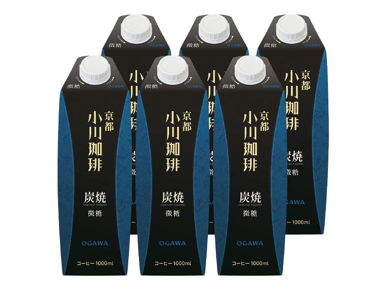 【アウトレット】京都小川珈琲 炭焼（微糖）1000ml×6