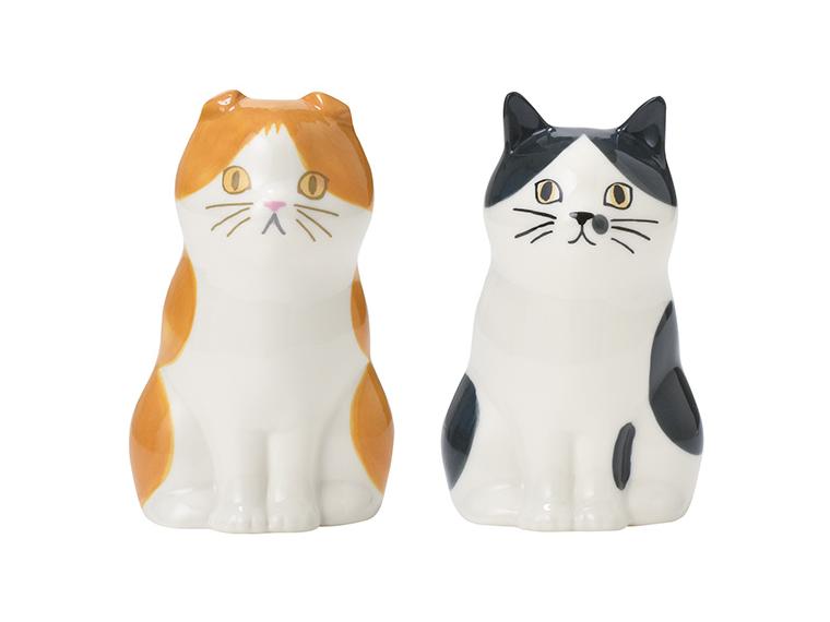 【ネット限定】かわいいネコのフラワー＆ペンスタンド（２個組）