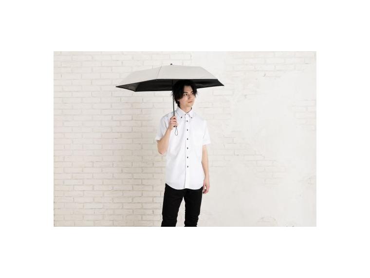 【ネット限定】晴雨兼用折り畳み傘　グレー