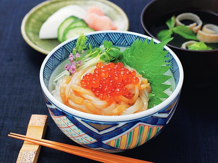 北海道産ぶっかけイカいくら丼(枝幸産いくら使用) 40g（固形量32g・たれ8g）×2