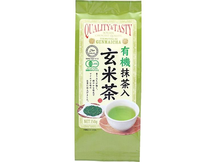 有機抹茶入玄米茶 150g