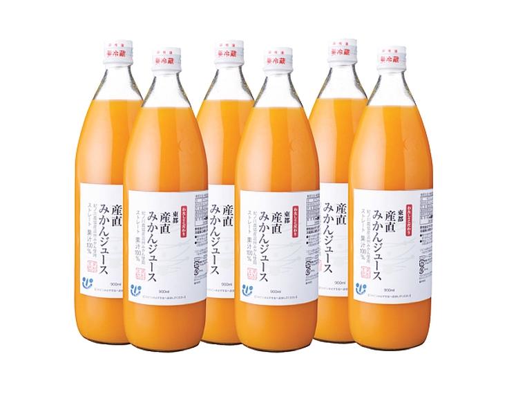 東都産直みかんジュース 900ml×6