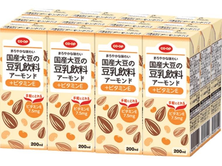 国産大豆の豆乳飲料アーモンド＋ビタミンE 200ml×12