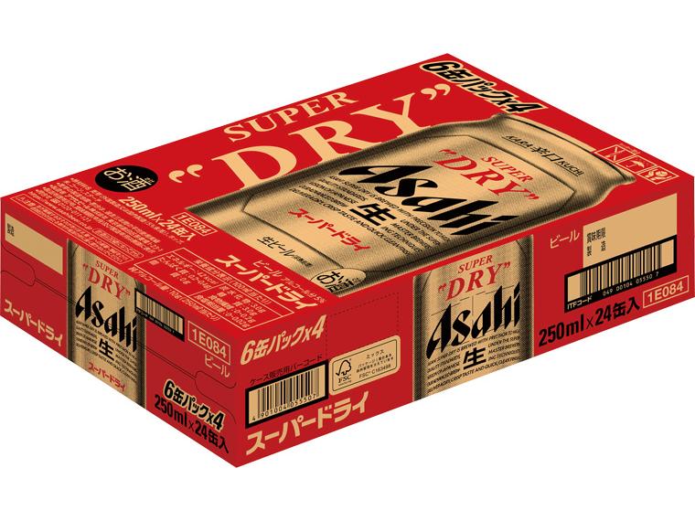 アサヒスーパードライ 250ml×24