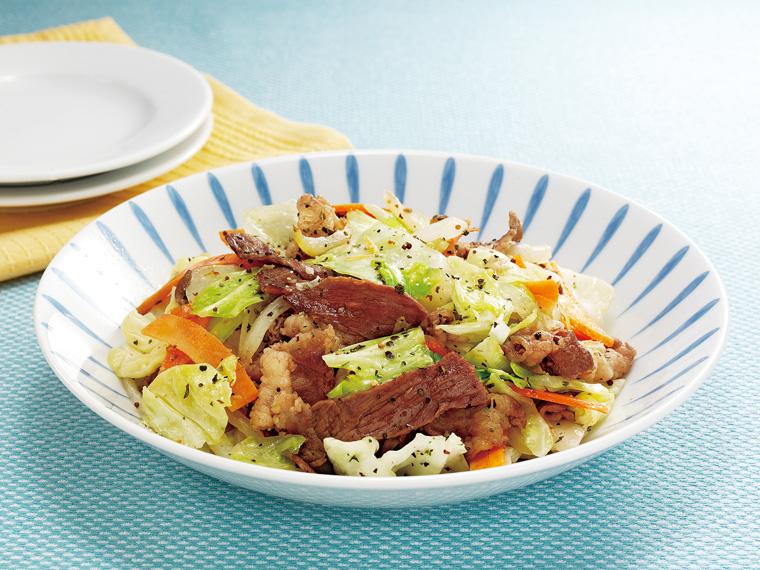 おかずキット　牛肉とキャベツのレモンバジル炒め 2人前