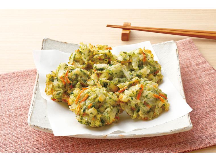 いかとあおさ入りミニかき揚げ 6個120g