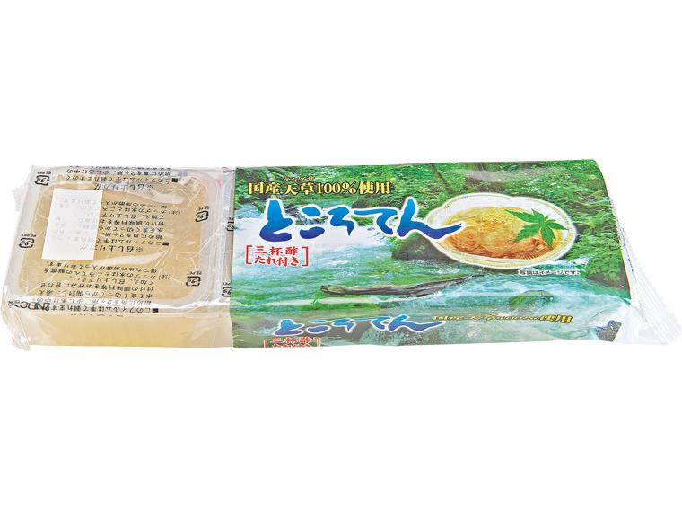 国産天草100％使用ところてん（三杯酢たれ付き） ところてん110g×3・たれ15g×3