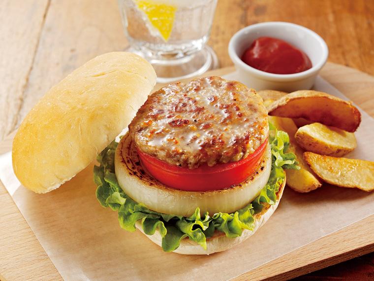 北海道しほろ牛とめぐみ米豚の生ハンバーグ（バーガーパテ） 5個300g