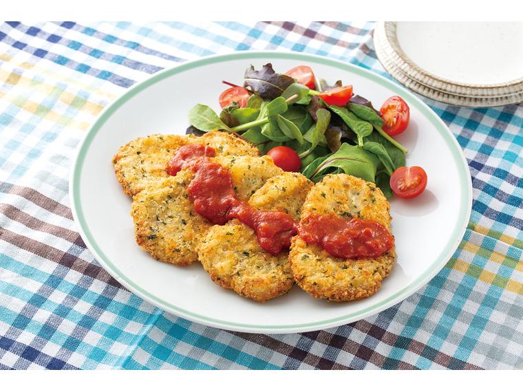 若鶏のチーズカツレツ（トマトソース付き） カツレツ4枚208g・トマトソース2個40g
